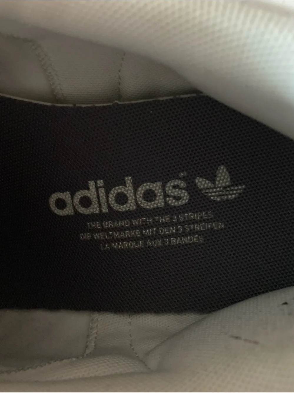Adidas Men’s SZ 10 Light Gray SAMOA Canvas Sneakers with Dark Gray Accents.